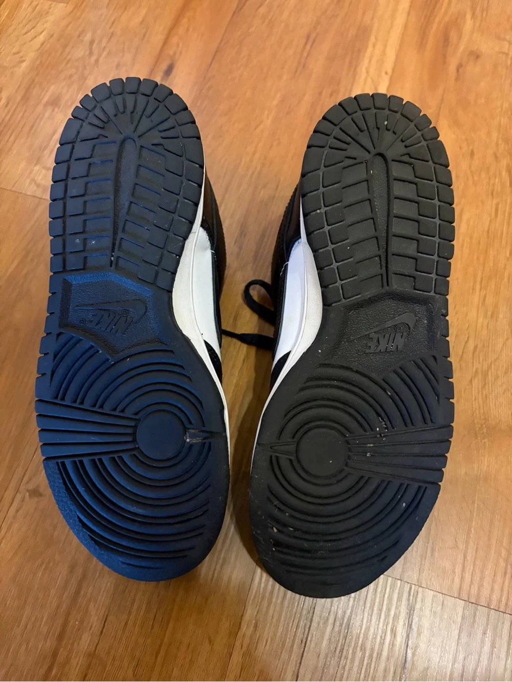 Nike Black and White Low Top Panda Sneakers